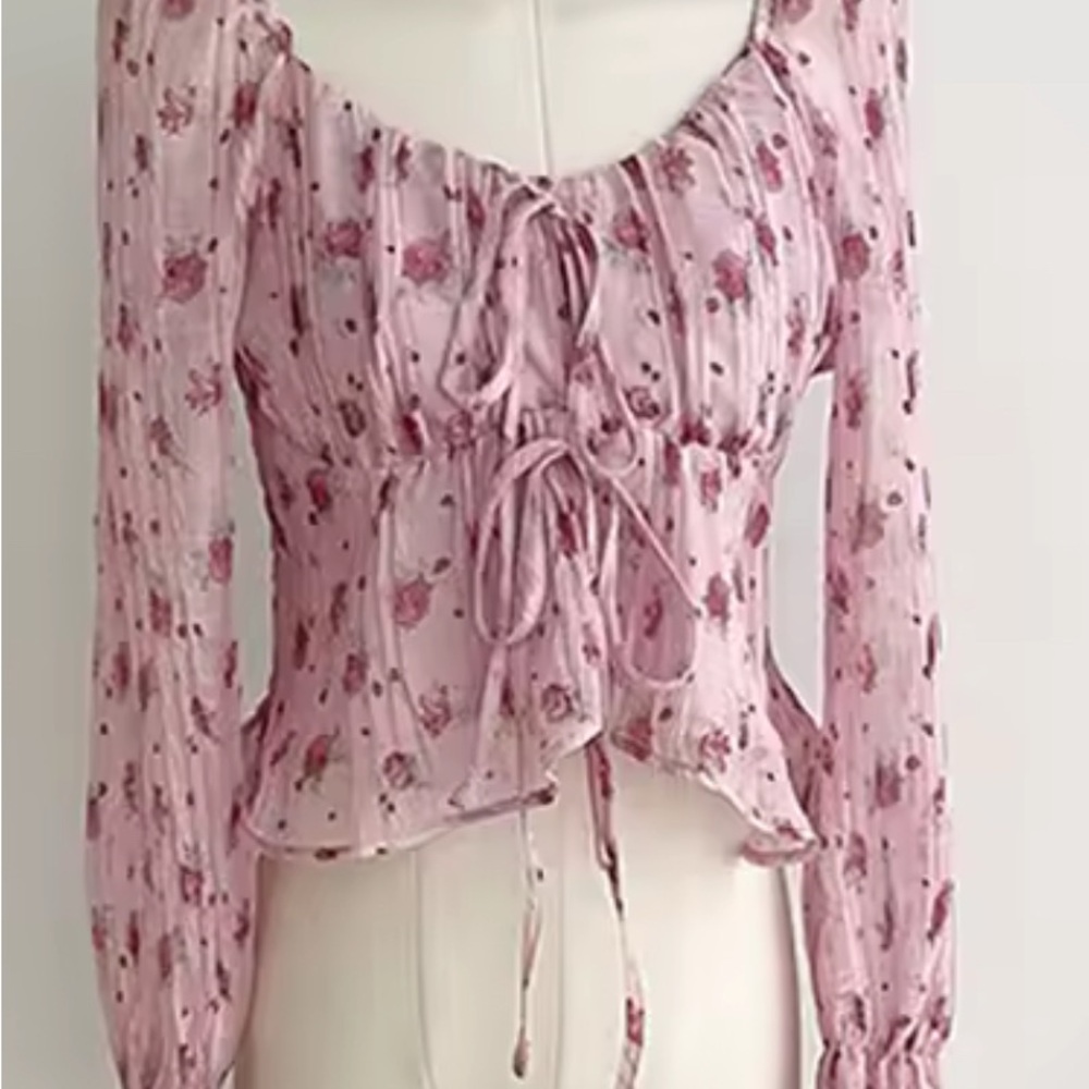 Floral Pink Women's Top